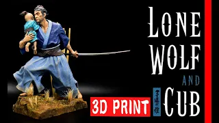 Lone Wolf and Cub 3D print and how to paint