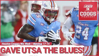 Gave 'Em the Blues: Houston Cougars Defeat UTSA Roadrunners 17-14, Open 2023 College Football Season