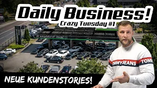 Crazy Tuesday! Unser Daily Business | Frauenpower im Autohandel + Neue Kundenstories! | Team DAG