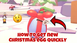 How to get NEW CHRISTMAS EGG quickly in adopt me