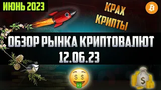 Обзор рынка криптовалют 12.06.23. Июнь 2023. Альтсезон отменяется обвал начинается! А ты копил фиат?