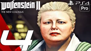 Wolfenstein 2 New Colossus - Gameplay Walkthrough Part 4 - Resistance HQ Invasion (PS4 PRO)