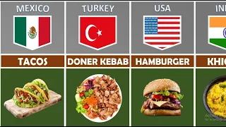 National food from different countries. #food #shorts #viral