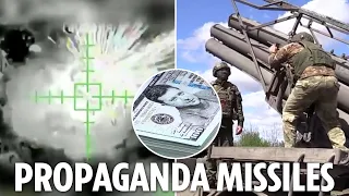 Ukrainian forces destroy critical Russian airfield as Putin hits back with propaganda-filled rockets