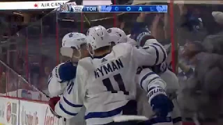 Auston Matthews Goal - 2017 Season: Toronto Maple Leafs VS Ottawa Senators 2017-10-21