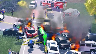 STREET RACE ENDS IN CRASH! - ERLC Roblox Liberty County