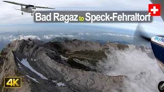 Pilots View: Flying Bad Ragaz to Speck-Fehraltorf, Switzerland🇨🇭