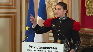 #ConcoursEloquence - 1er prix pour l'élève officier Emma Zimmermann