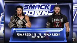Roman Reigns'15 vs. Roman Reigns |Smackdown| WWE2K24.