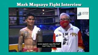 Mark Magsayo Fight Interview| SirJayson