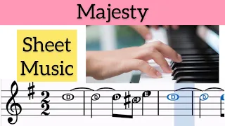 Majesty worship his majesty - Piano instrumental | lyrics