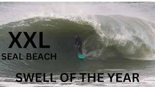 XXL SWELL OF THE YEAR | SEAL BEACH | RAW | DECEMBER 29TH 2023