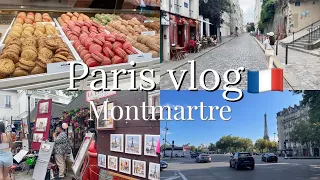 【Paris vlog】モンマルトル/ランチ/HERMES/SITADIUM/サクレクール/ピエールエルメ/マカロン/ジェラート/画家