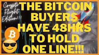 THE BITCOIN BUYERS HAVE 48HRS TO HOLD ONE LEVEL!!! | PRICE PREDICTION | TECHNICAL ANALYSIS$ BTCUSD