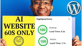 How to build an AI Website in 60 seconds or less | SEO 100/100