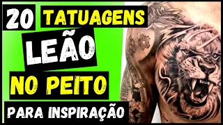 Tatuagens de Leão: 20 Ideias Tatuagens de LEÃO no PEITO para Você se Inspirar