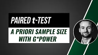 Paired t-Test - calculate required sample size with G*Power