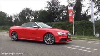 Audi RS5 Cabrio: LOUD Revvs, accelerations, downshift (1080p HD)