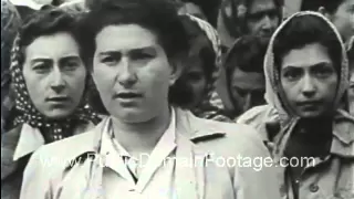 Belsen Nazi Concentration Camp Footage - stock footage - www.PublicDomainFootage.com