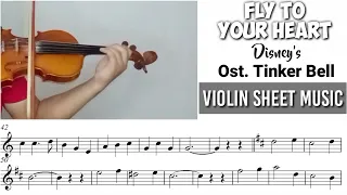 Free Sheet || Fly To Your Heart - Ost. Tinker Bell || Violin Sheet Music