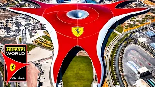 Ferrari World Abu Dhabi, Fastest Roller Coaster in the World (full tour in 4K)