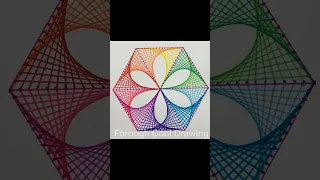 Easy Geometric Pattern 🌈 #shorts #shortvideos #art #drawing #easy #geometric #3dillusiondrawing