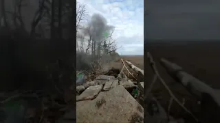 Russian T-72B tank is damaged by Ukrainian landmine