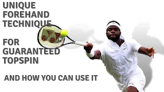 Unique forehand swing for HUGE TOPSPIN
