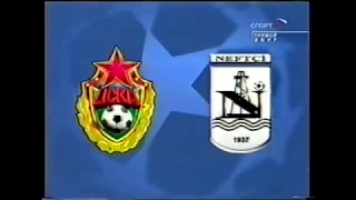 ЦСКА Москва 2-0 Нефтчи (Баку). 2-й отборочный раунд ЛЧ УЕФА 2004/2005. Обзор матча