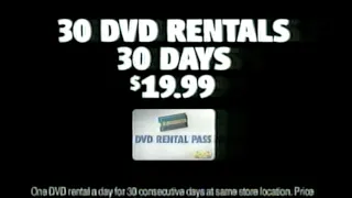 2000 Blockbuster Video 30 DVD Rental Pass Commercial