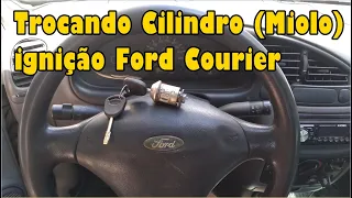 Como trocar cilindro miolo da ignição Ford Courier, serve também para Ford Ka e Fiesta