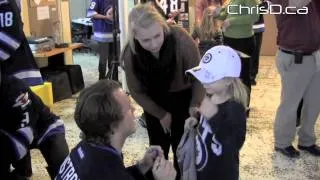 Winnipeg Jets Visit Rehab Centre for Children - December 7, 2011 - Winnipeg, Manitoba