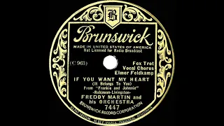 1935 Freddy Martin - If You Want My Heart (It Belongs To You) (Elmer Feldkamp, vocal)