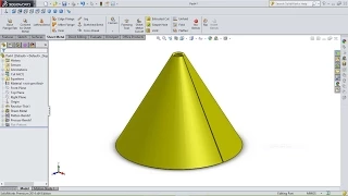 SolidWorks Tutorial Sheet Metal Cone