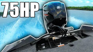 How Fast Is a BASS TRACKER Pro Team 175 (75hp Mercury TOP SPEED TEST!)