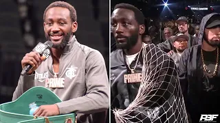 TERENCE CRAWFORD REACTS TO EMINEM WALKING HIM TO THE RING BEFORE HE KNOCKED OUT ERROL SPENCE JR