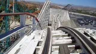 Colossus front seat on-ride HD POV Six Flags Magic Mountain