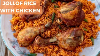 Jollof Rice With Chicken || Super Tasty Chicken and Rice Recipe