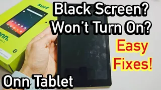 Onn Tablet 2022: Black Screen? Won't Turn On? Easy Fixes!