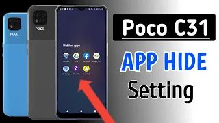 Poco c31 me app hide kaise karen/poco C31 app hide setting kaise kare/Apps hide