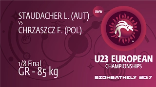 1/8 GR - 85 kg: F. CHRZASZCZ (POL) df. L. STAUDACHER (AUT), 10-5