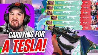 CARRYING MY BOSS FOR TESLA? ft. NADESHOT & ASUNA