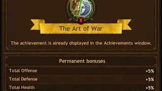 Vikings: War of Clans. Help figure out level 1 of Art of War achievement