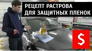 Рецепт РАСТВОРА для работы с защитными бронепленками. Ссылка в описании