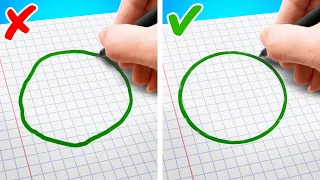 Cute DIY School Supplies & Crafts, Easy Drawing Tricks And Simple School Hacks