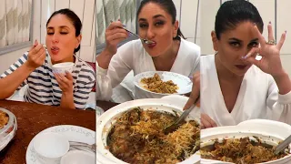 Kareena Kapoor Enjoying Feast on Biryani and Moong Dal Halwa On The Set Of Laal Singh Chaddha