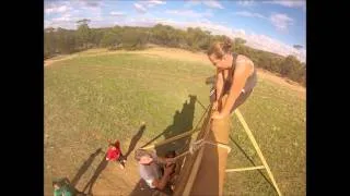 Perth Warrior Dash 2013 - Wood Wall