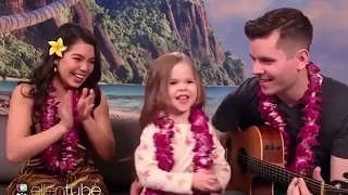 Moana's Auli'i Cravalho & 4-Year-Old Perform ADORABLE "How Far Will I Go" Duet On Ellen