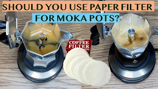 MOKA POTS EXPERIMENTS: FILTER VS NO FILTER PAPER USING 3-CUP MOKA EXPRESS & 2-CUP BRIKKA