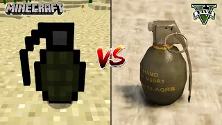 MINECRAFT GRENADE VS GTA 5 GRENADE - WHICH IS BEST?